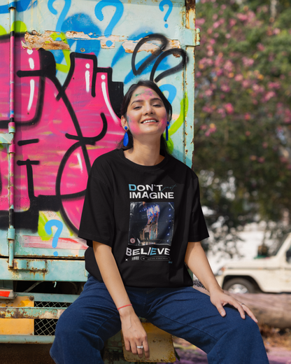 Hip Hop Tamizha Concert Tee - Unisex Tshirt , DON'T IMAGINE, BELIEVE